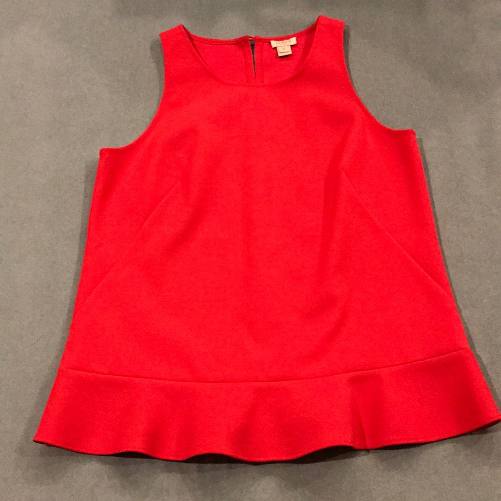 Adorable pink ruffle tank